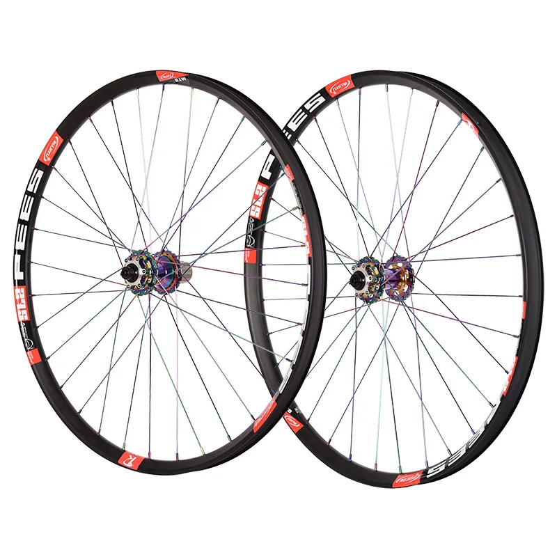 RUJIXU 7 BEARINGS DISC BRAKE DAZZLING COLOR MOUNTAIN BIKE WHEEL SET 26 INCH 27.5 INCH 29 INCH WHEELS