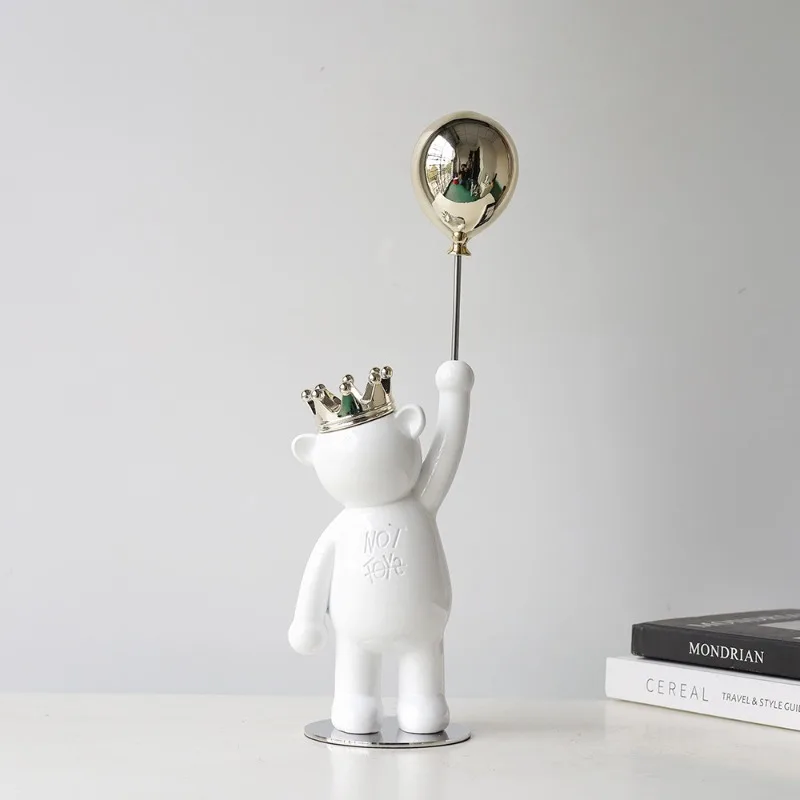 Modern minimalist little prince cartoon ball lifting living room TV cabinet entrance soft decoration ins style ornament