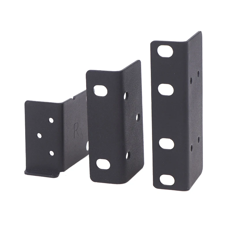 Metal Rack Ears Bolts Rack Mount Bracket Kit for Hikvision 1U/1.5U/2U NVR Network Video Recorder Camera Install Mounting