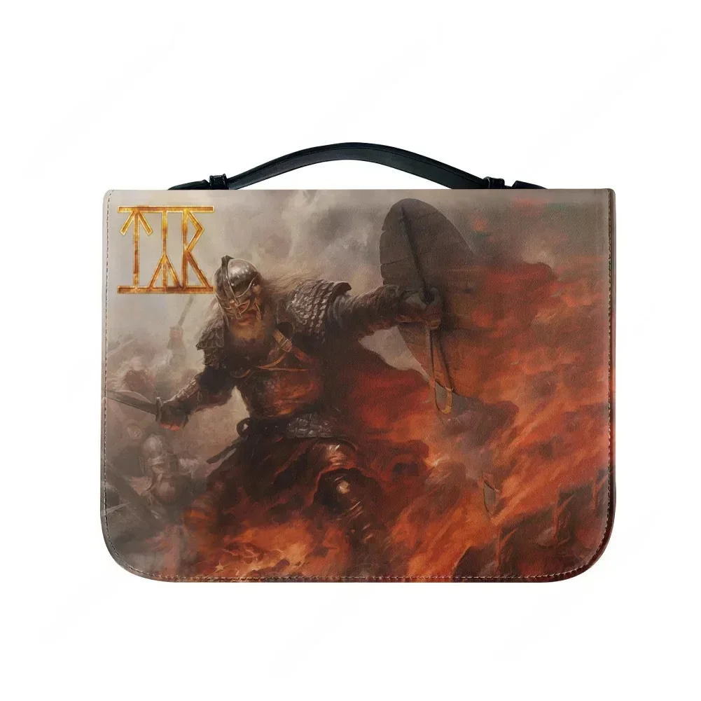 TYR Band Folk Metal Band Bible Bags Christian Gifts Personalized Cover Bible Pack Waterproof Leather Bag Pockets Package Case