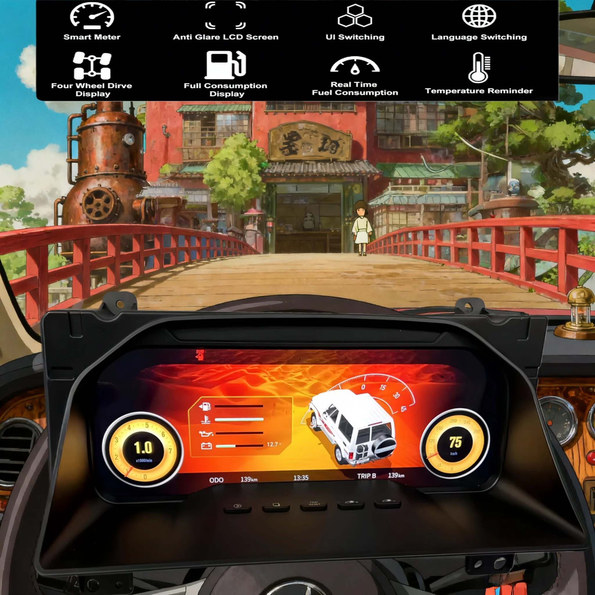 X 12.3" Lcd Car Coc…