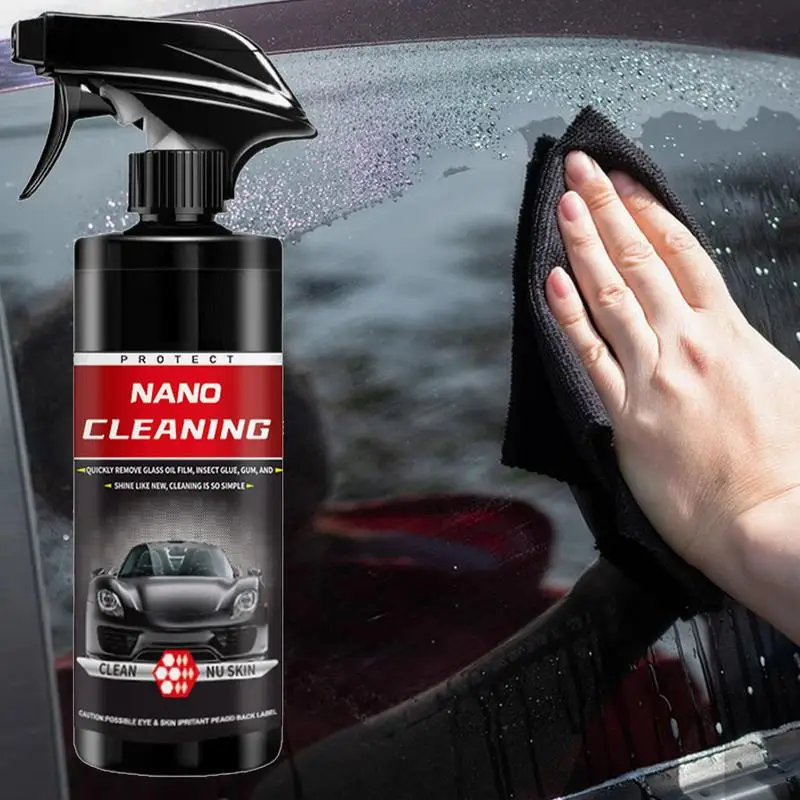 Car Glass Oil Film Cleaner Car Glass Cleaner Glass Care Products Car Oil Stain Cleaner 300ml All-Purpose Cleaners Anti Fog Quick