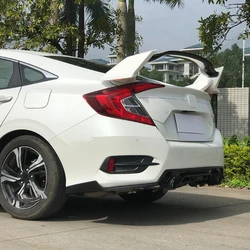 Rear Spoiler Wing For Honda Civic 10th Gen Sedan 2016 2017 2018 2019 2020 Rear Trunk Lip Spoiler Trim