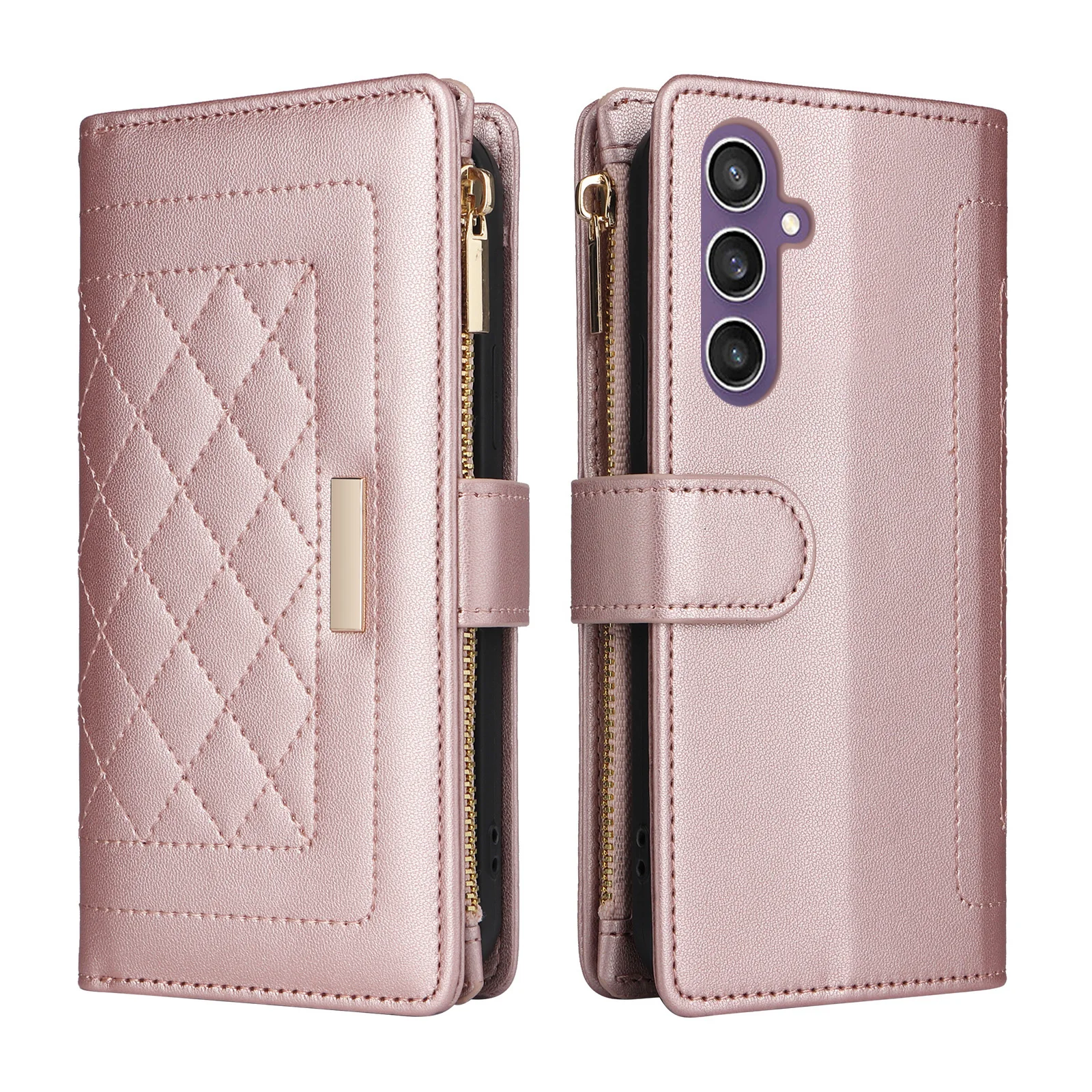 Für Samsung Galaxy S26 Ultra S26 FE S25 S24 S23 S22 S21 Plus S20FE Crossbody Wallet Case mit Kartenhalter Stoßfeste Rückabdeckung