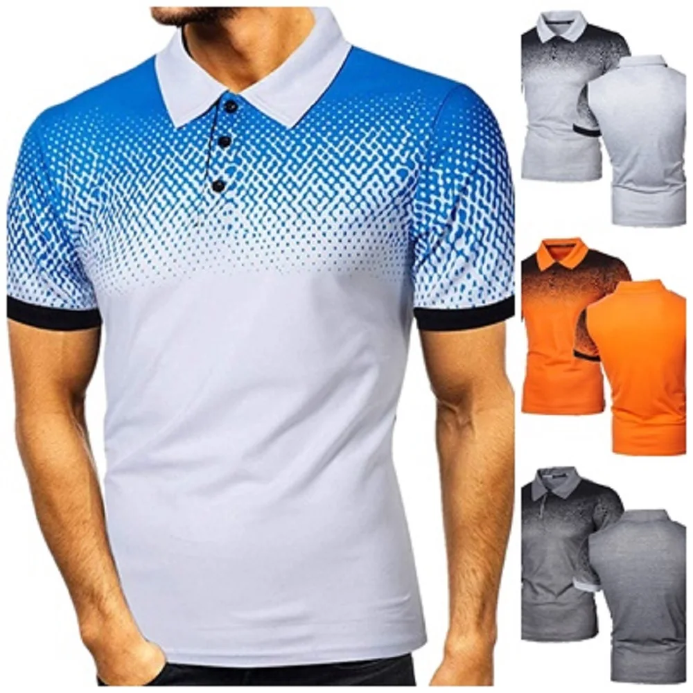 Men Polo Shirt Men's short sleeve Polo Business Clothes Luxury Men Tee Shirt Blouse Plus Jumbo Size S-5XL