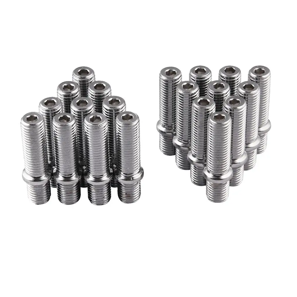 

20pc Extended M14x1.5-M12x1.5 Wheel Stud Conversion 50mm Length Adapter