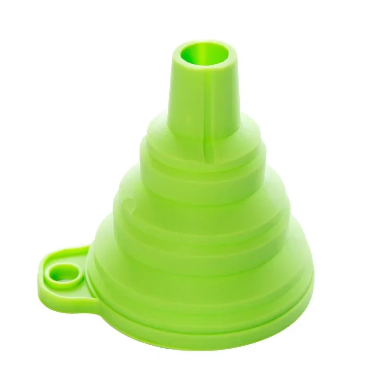 Silicone Car Oil Funnel Universal Auto Liquid Funnel Collapsible Portable Filling Funnel For Easy Engine Pouring Car Accessories