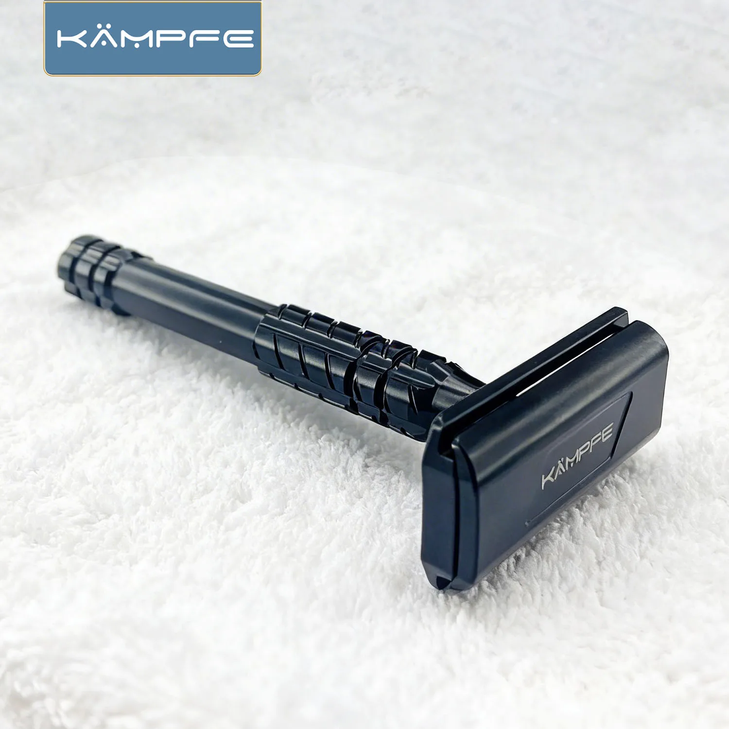 KAMPFE Double Edge 30 ° Precision Angle CNC processing Aluminum Alloy Safety Manual Razor with 5 replacement blades for man