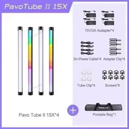 NANLITE Pavotube II 15C / 30C LED Tube Light PavoTube II 15X / 30X