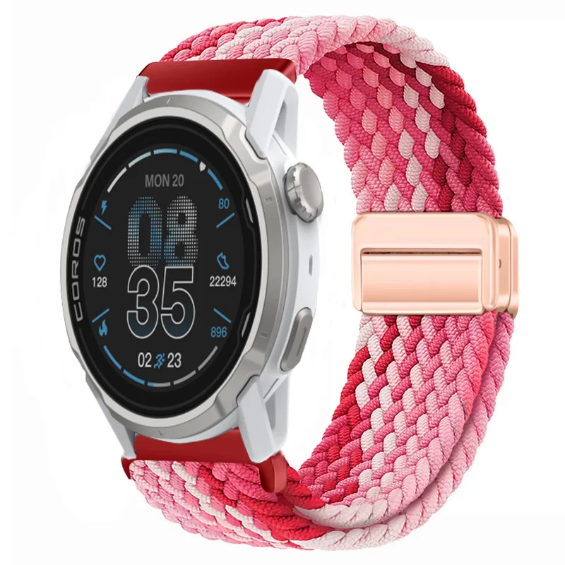 20/22mm Nylon Loop Strap for Suunto Ocean/Vertical 2-1/Race S-2/Run Magnetic Bracelet Band COROS APEX 2-4 42mm PACE Pro/3-2 Belt