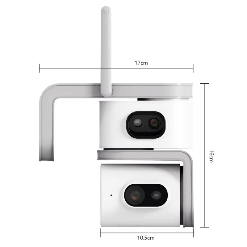 CB011 Outdoor Dual Screen Wifi Monitoring Camera  Equipped With Fill Light And Alarm  Supporting Voice And Infrared Detection