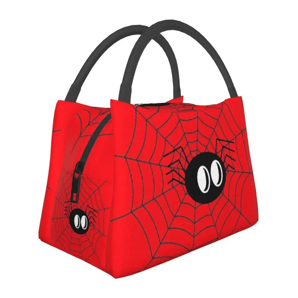 Bolsa de almuerzo con aislamiento Spider On Web para mujer, bolso térmico impermeable, enfriador, para oficina, Picnic, viaje