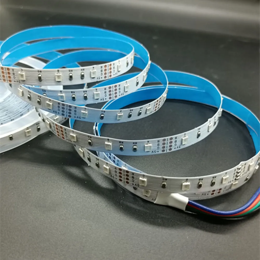 

5V 2835 LED Strip 8mm PCB 60LEDs DC5V Flexible LED Light Warm Whit /White NW 5m/lot Led Strip Lights