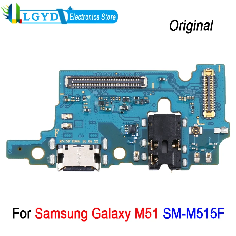 Charging Port Board For Samsung Galaxy M51 SM-M515F USB Power Dock Board Repair Spare Part