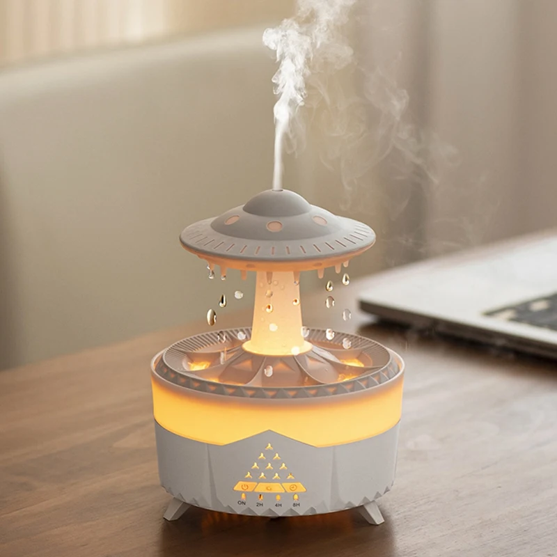 UFO Water Drop Aromatherapy Machine Household Large Fog Desktop Silent Control Essential Diffuser