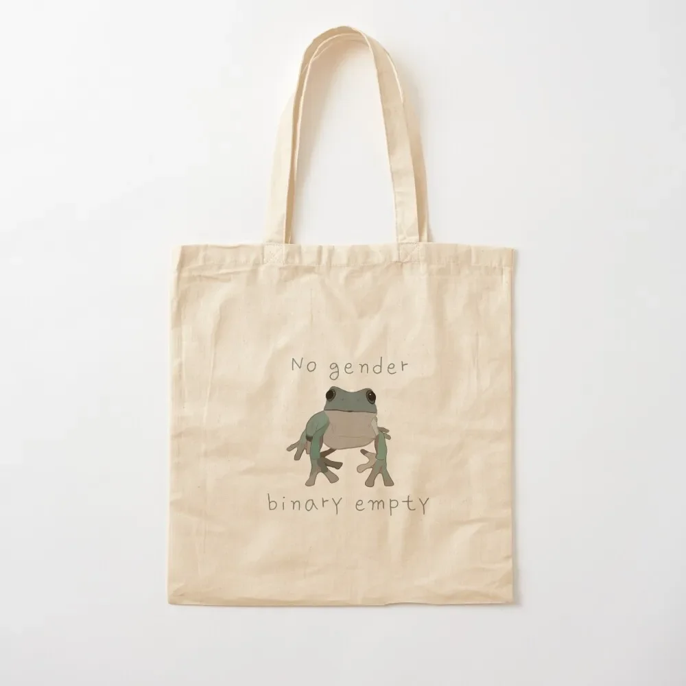 

No Gender Binary Empty Frog Tote Bag great bag canvas tote bags Canvas stote bag