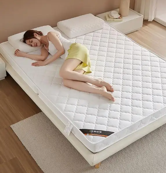 Foldable Latex Natural Coconut Palm Mattress Home Student Dormitory Hard Pad