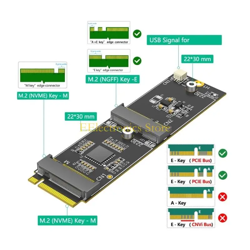 B03C Multifunction M.2 To WiFi Bluetooth-Compatible Adapter Card Enhances Connection