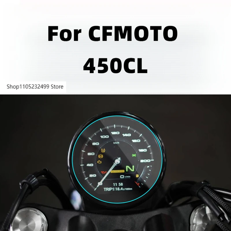 

For CFMOTO 450CL-C 450CLC Motorcycle Accessories Cluster Scratch Protection Film Dashboard Screen Protector
