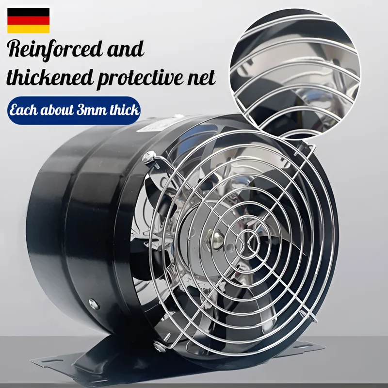 Extractor unidireccional de cocina, extractor de baño, potente escape silencioso, conducto en línea, ventilador de ventilación, extractor Industrial