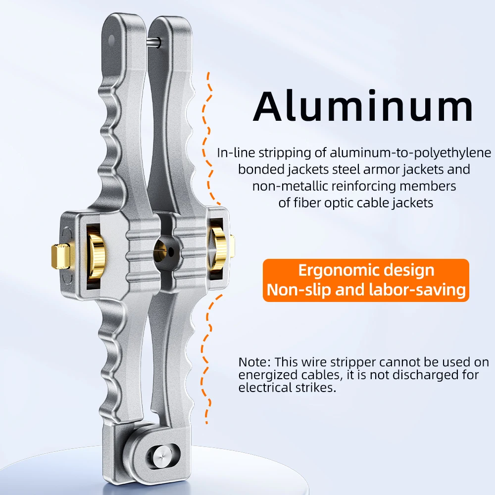 Longitudinal Opening Knife Longitudinal Sheath Cable Slitter Fiber Optical Cable Stripper SI-01 and 4mm-28mm Cable Stripper