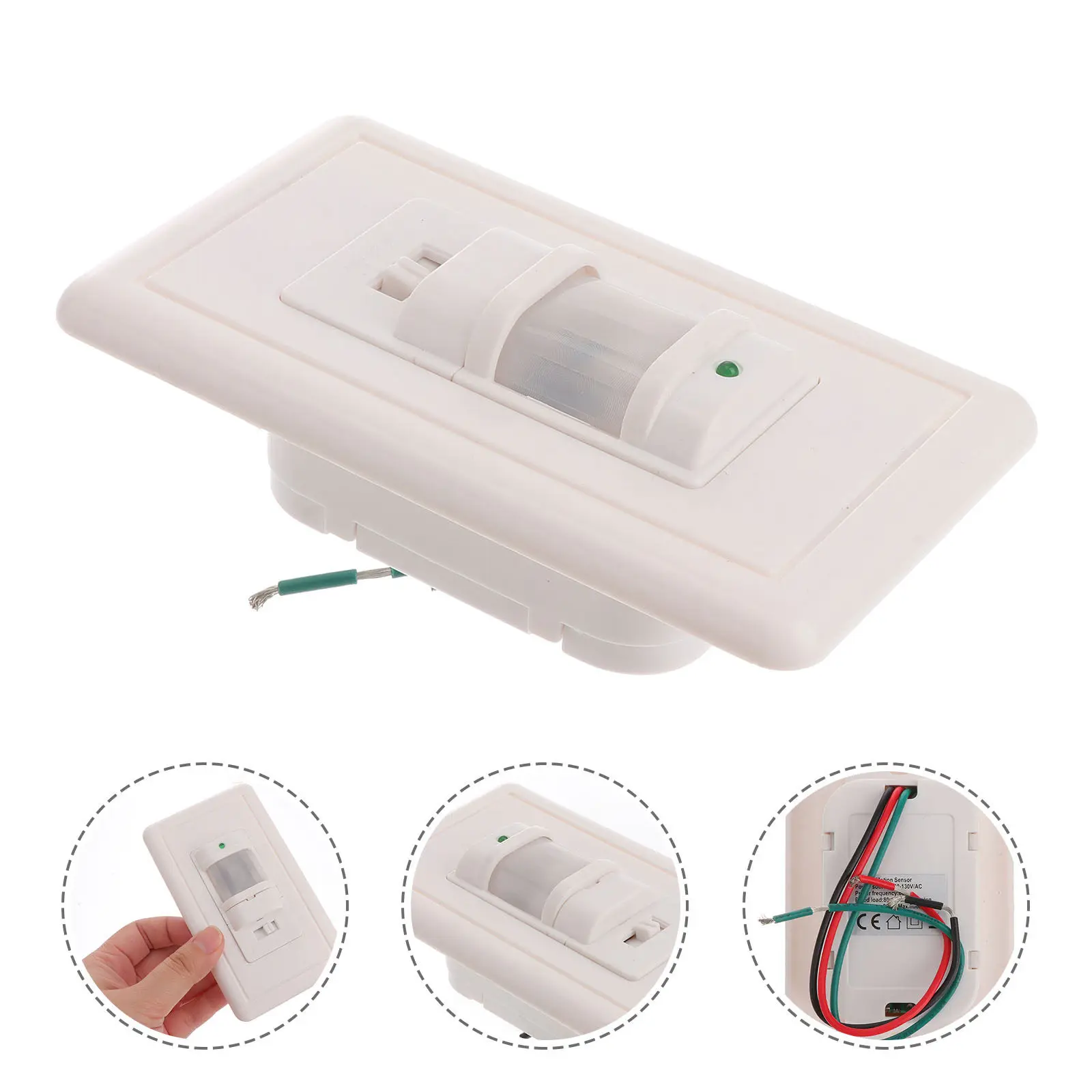 Motion Sensor Light Switch 110V for Indoor Staircase Hallway Bathroom Balcony Garage Energy Saving