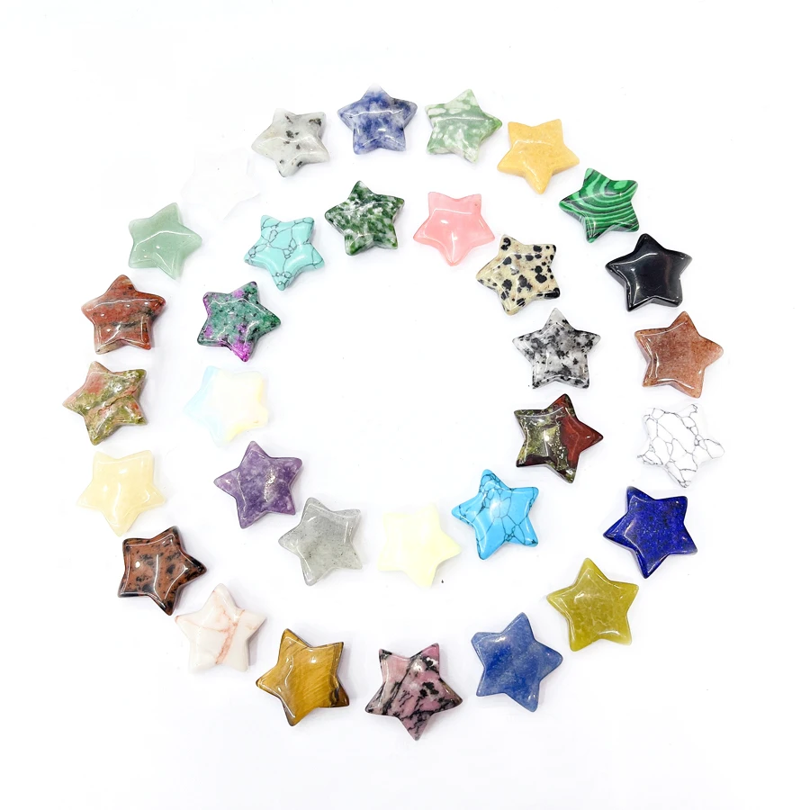 20mm Labrador Star Natural Agate Stone Mineral Crystal Quartz Chakra Reiki Healing Home Decor Decoration Crafts Jewelry Making