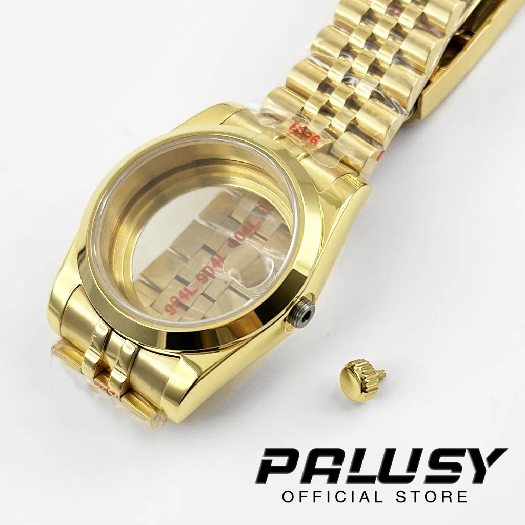 ゴールドブレスレット,サファイアクリスタル,nh34,nh35,nh36,nh38,nh70,nh72,eta2824ムーブメント,36mm, 40mm