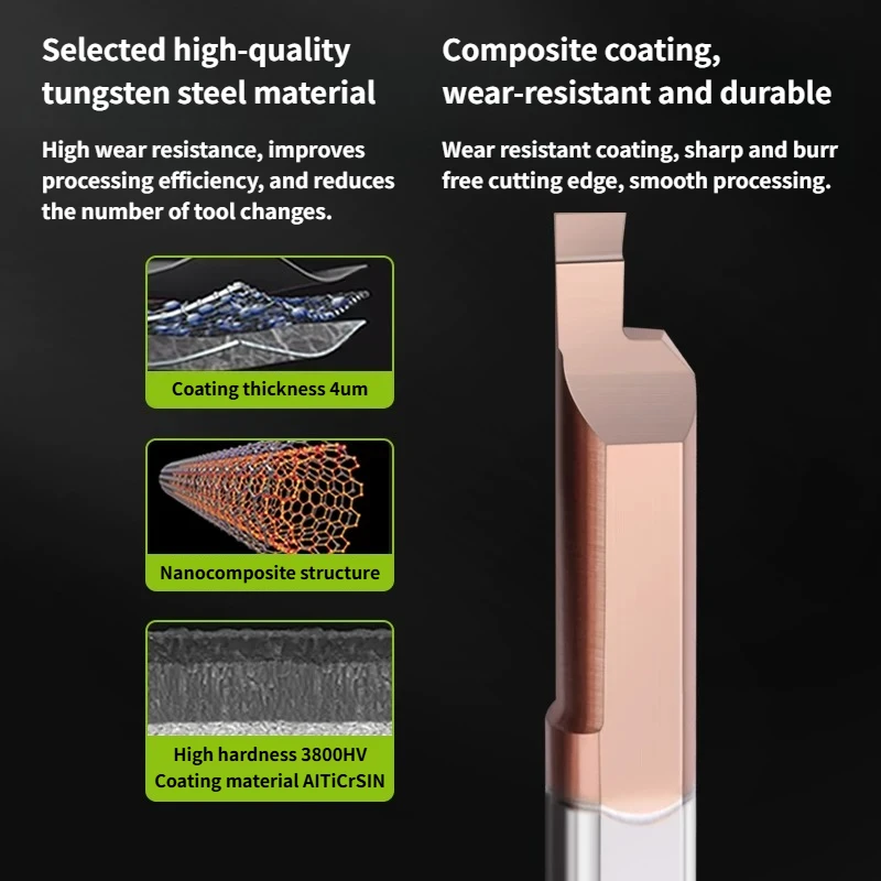 MFR Small Bore End Face Groove Cutter Small Hole Micro Boring Tool Inner Hole Boring Tungsten Steel Small Diameter Turning Tool