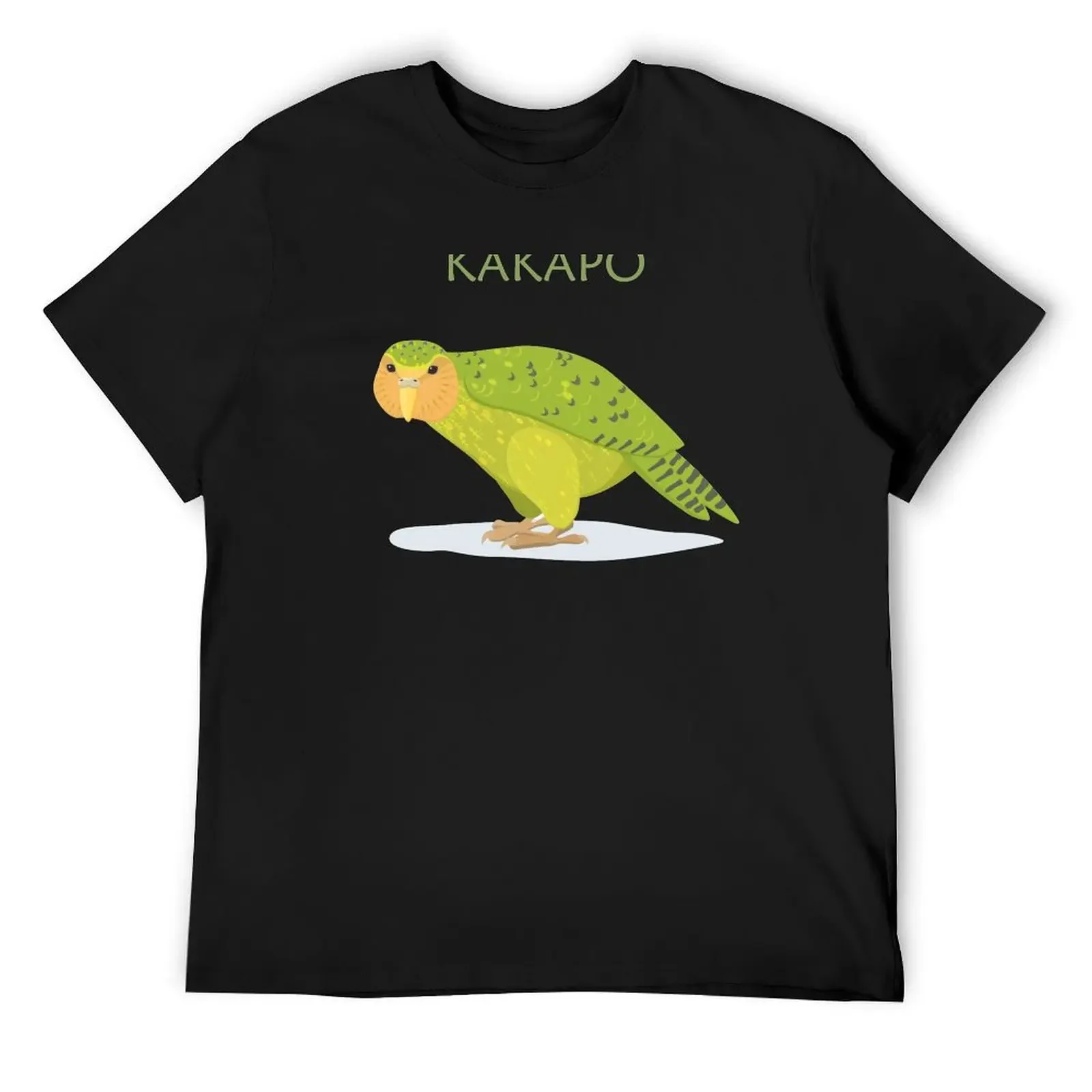 

Kakapo parrot T-Shirt anime tshirt blacks Aesthetic clothing graphics men clothing