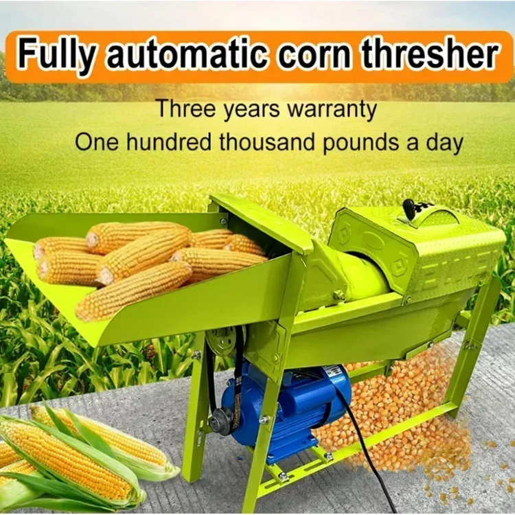 Africa Hot Selling Motor Maize Sheller/ Mini Corn Peeling Machine/ Petrol Corn Thresher Corn Threshing Machine