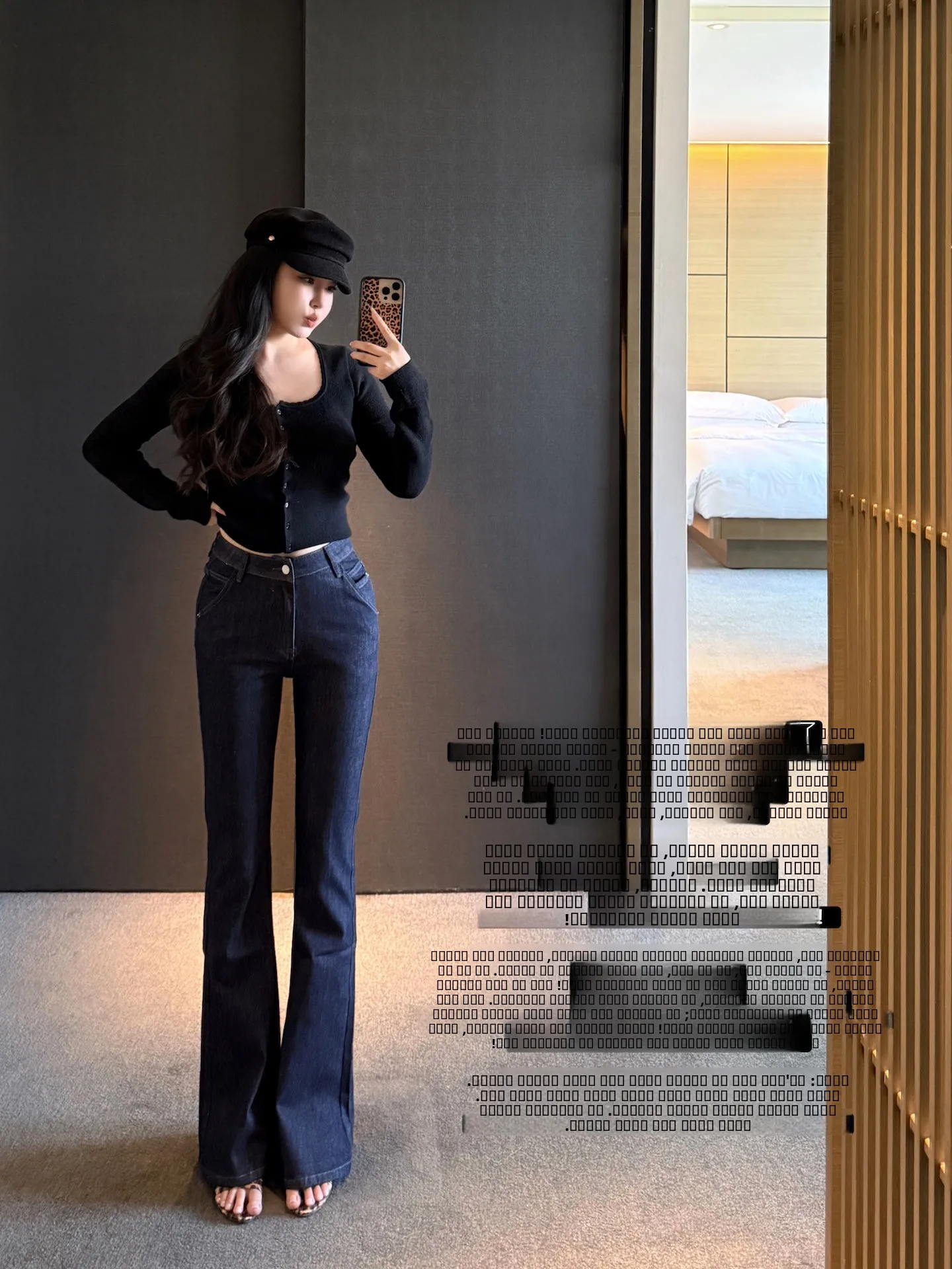 

Джинсы-брюки с высокой талией, облегающие длинные леггинсы с эффектом, повседневная одежда на молнии, одежда для поездок на работу, осенний сезон, женская одежда