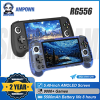 AMPOWN ANBERNIC RG556 Handheld Game Console Players 5.48'' AMOLED Screen Portable Video Game Consoles Retro Game Android System