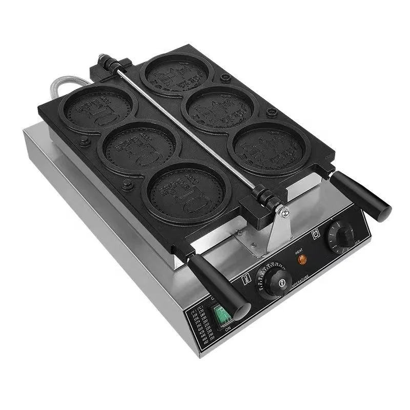 Hot Gold Coin Frying Bread Machine Round Bread Frying Machine Biscuit Maker