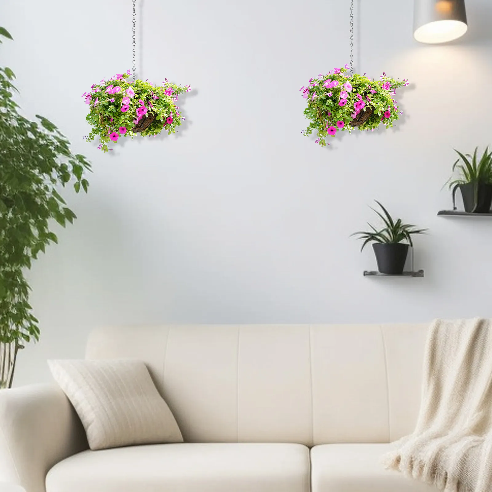 4Pcs Stainless Steel Hanging Basket Chain for Flowerpots Bird Feeders Wind Chimes Lanterns Plants Decor Heavy Duty Elegant S