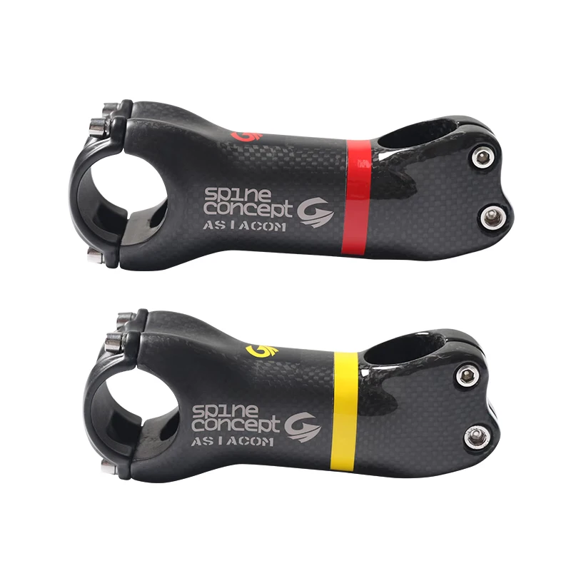 4 kolory ASIACOM Rower szosowy i górski 3K Wspornik rowerowy z włókna węglowego Wspornik rowerowy z włókna węglowego 31,8 * 70-130 mm 6 i 17 stopni kątów Części MTB Nowy