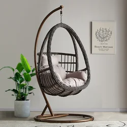 wholesale Hanging chair Outdoor furniture Hotel Balcony garden egg rattan outdoor swing chair