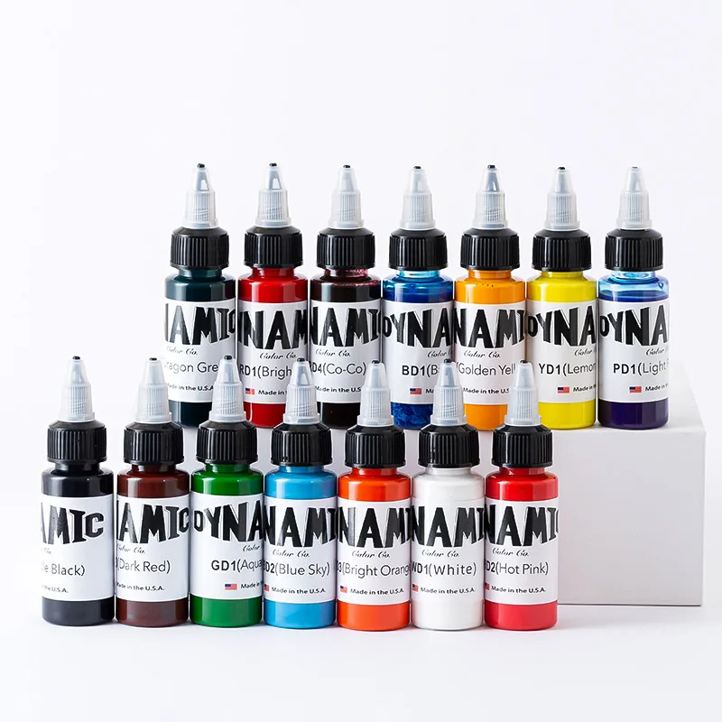 

14Colors 30ml/Bottle Professional Tattoo Ink for Body Art Natural Plant Micropigmentation Pigment Permanent Tattoo Practice Ink