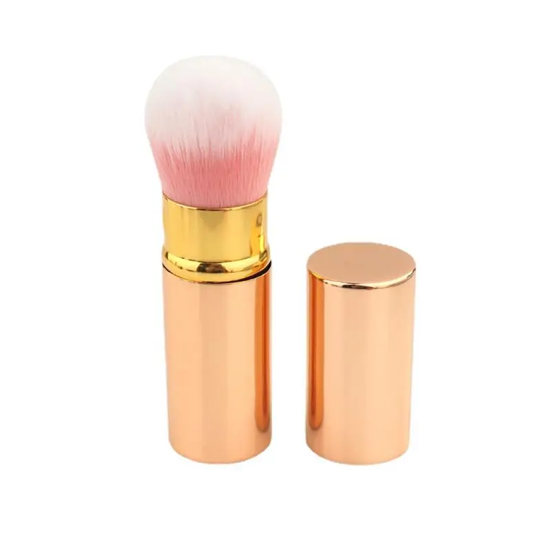 Pinceaux de maquillage rétractables simples, blush à poudre multifonction, outils de maquillage de haute qualité, outil cosmétique pour nouveaux produits avec couvercle