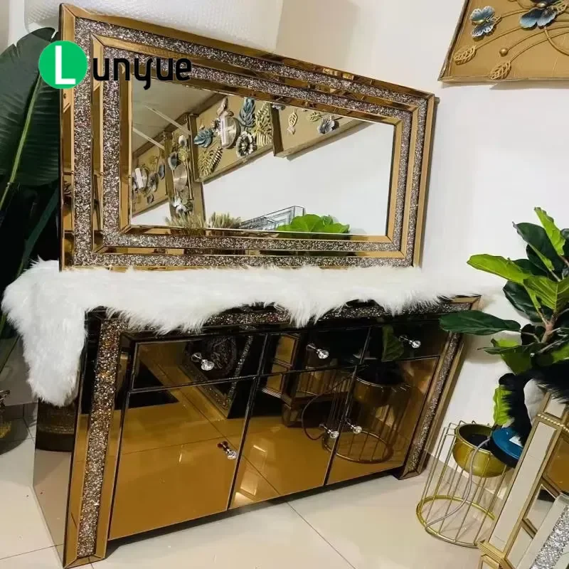 Modern LED Vanity Mirror Light Customized Dressing Table with Lights for Bedroom Living Room Farmhouse Hall Furniture