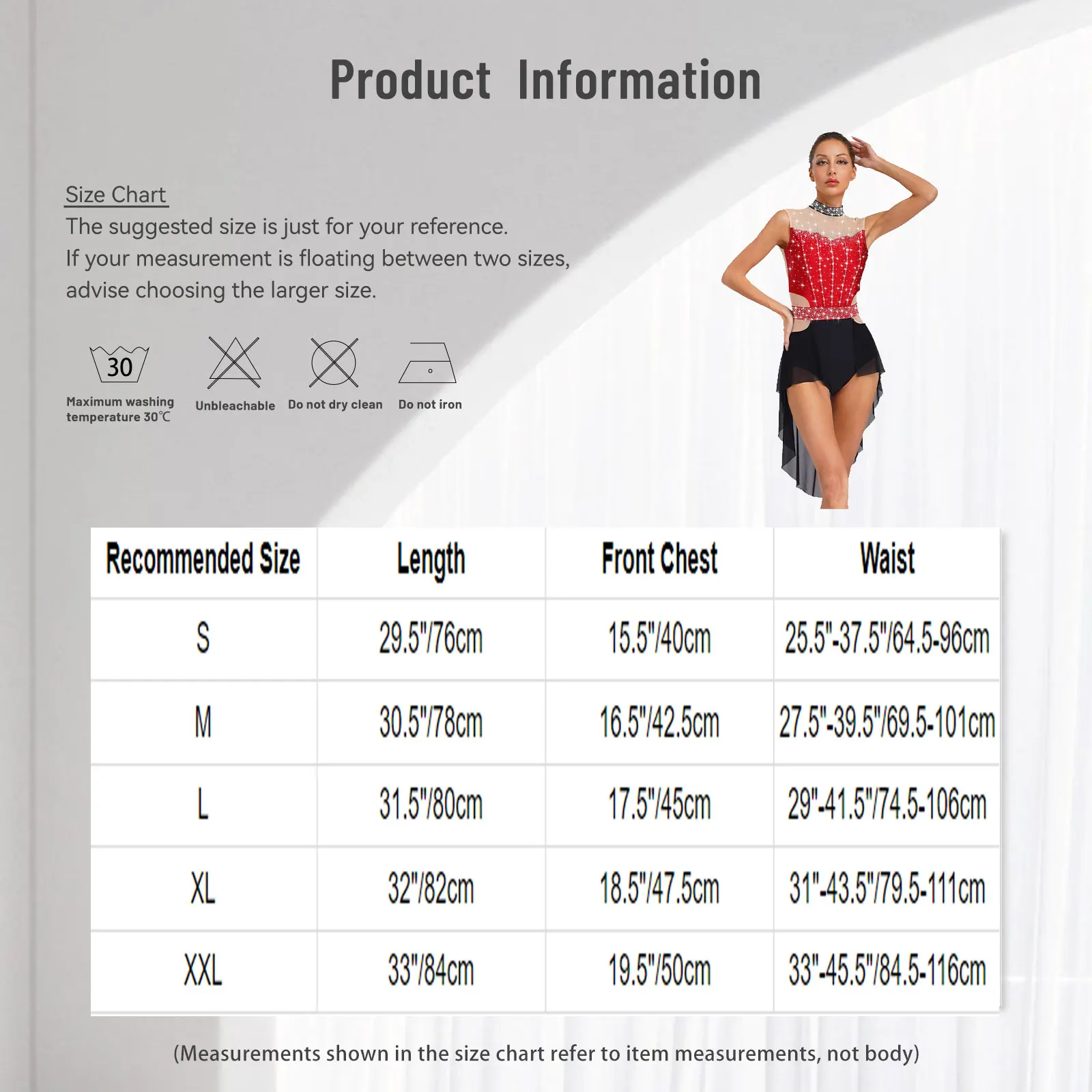 Abito da ballo jazz lirico da donna, collo a lupetto, senza maniche, senza schienale, strass lucidi, body con gonna patchwork in rete a blocchi di colore