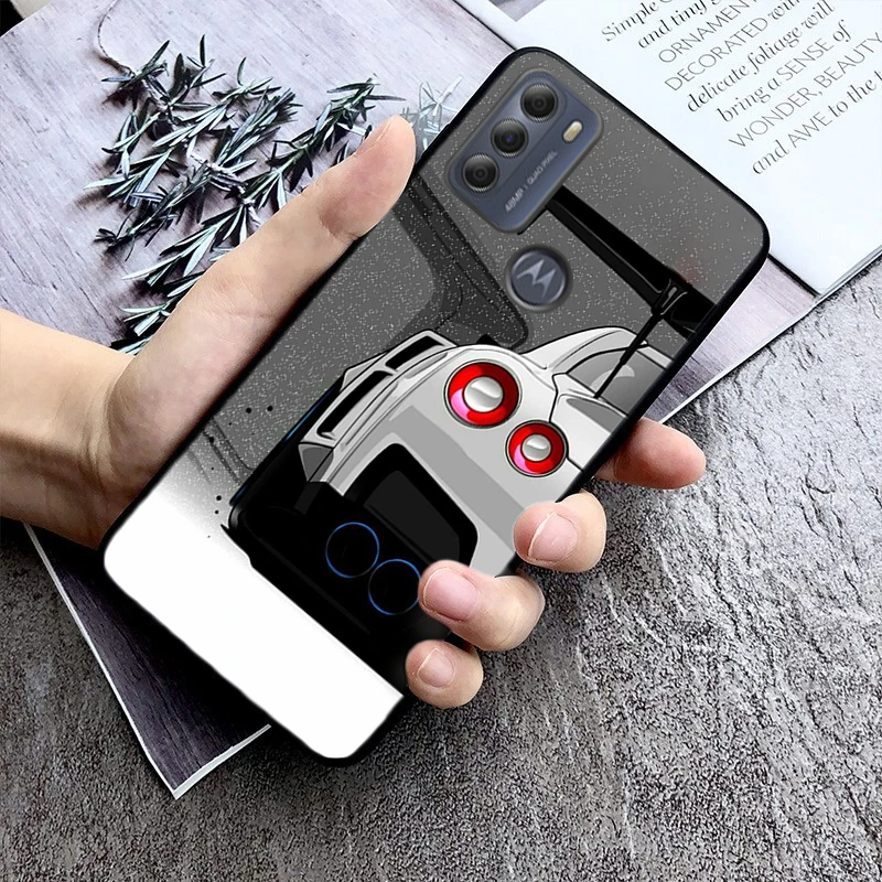 Japan JDM Sports Car Phone Case For Moto E32 E32S E20 E40 E7 Plus Edge 40 30 Ultra Neo 20 lite G13 G9Plus GPure GStylus