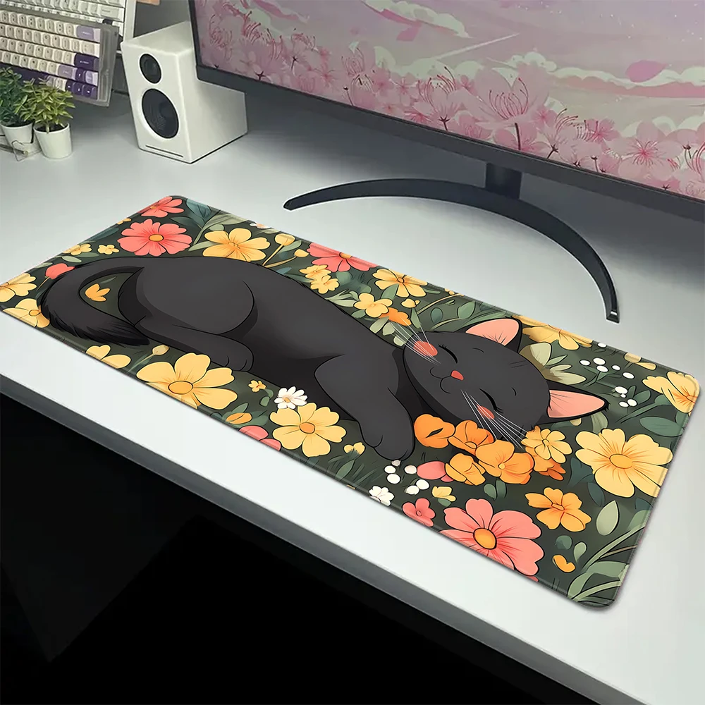 

Kawaii Cute Cat Gaming Mouse Pad xx Mousepads Deskmat Xxl Keyboard Pad Large Carpet Computer Table Mat XXL Mousepad 800x300mm