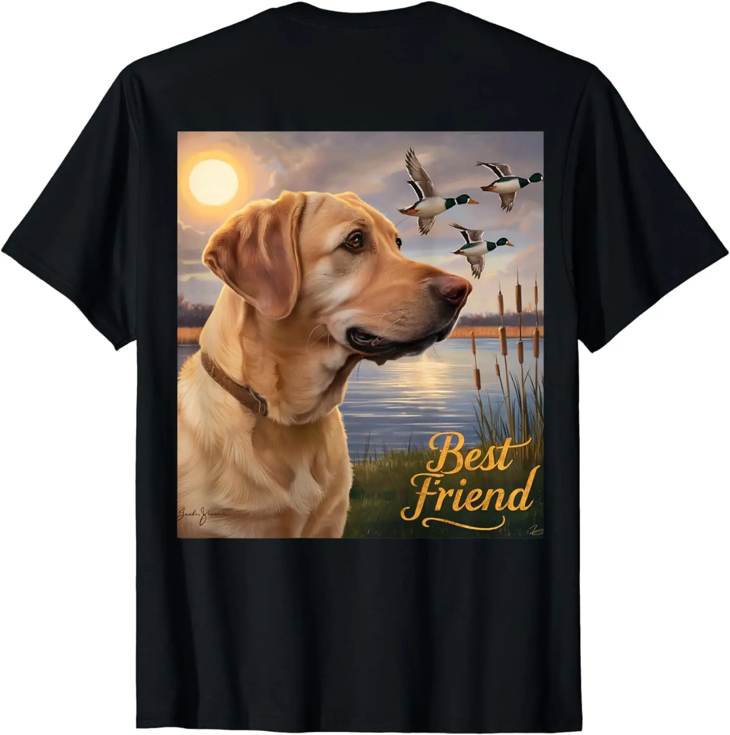 Labrador Ducks Geese Dog Lab Hunting Gift T-Shirt Unisex T-shirts For Men Women Summer Tees Cotton Luxury Brand Oversized