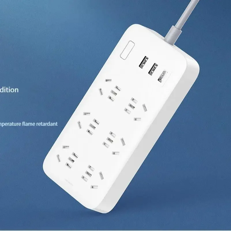 Xiaomi Mijia Patch Board With 3 5V 2A USB 6-Bit Power Socket Fast Charging 1.8M Power Strip Switch Plug