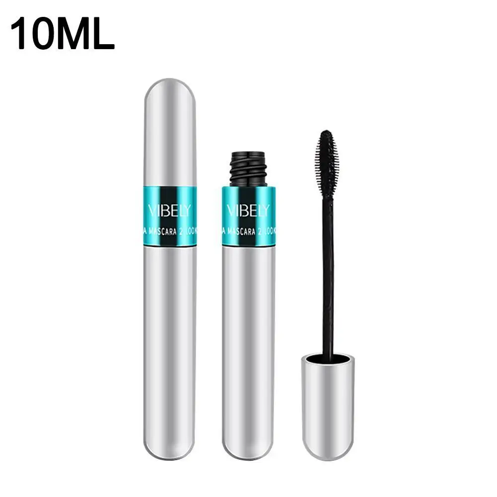 Cílios de longa duração, rímel 2 em 1, rotação grande angular 4D, impermeável, espessado, onda estendida, preto, maquiagem sexy, olho, 10ml