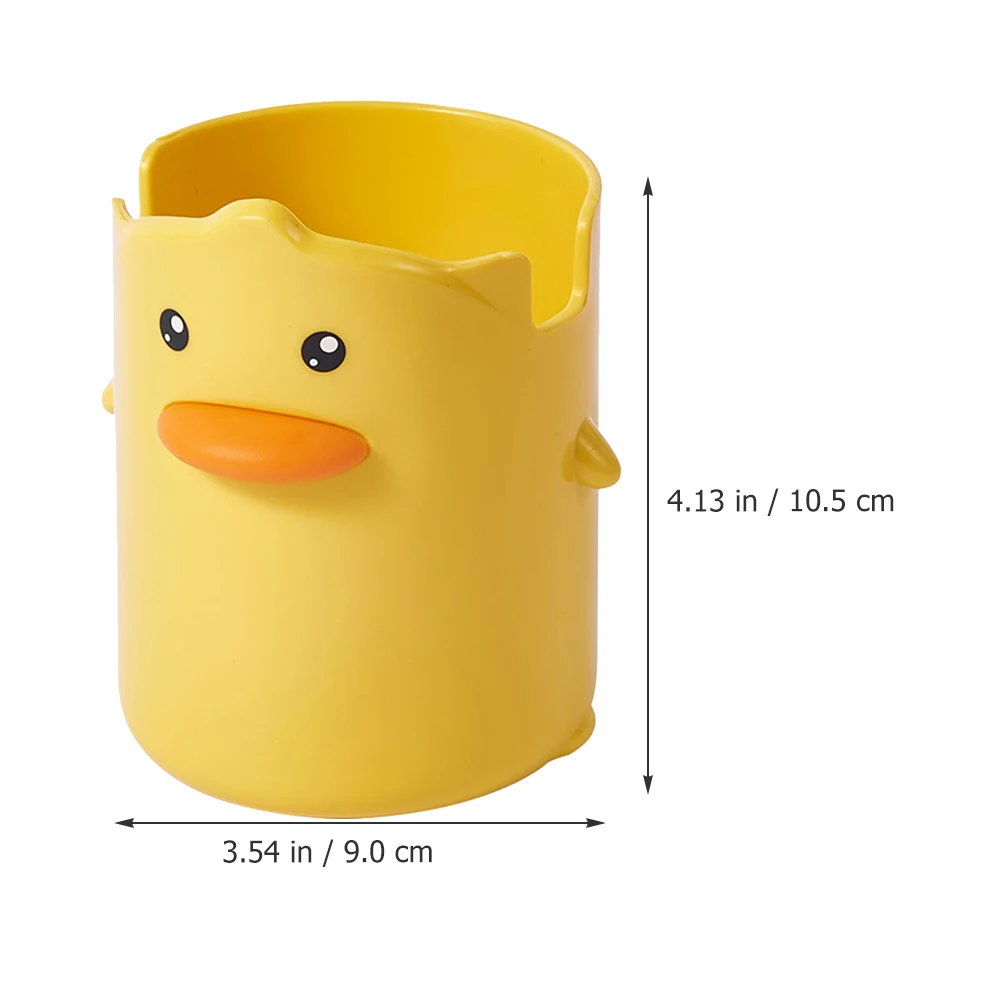 

Cute Cartoon Desk Pen Holder Pencil Organizer Makeup Brush Container Large Capacity Sturdy Non Slip Decorative Office Home