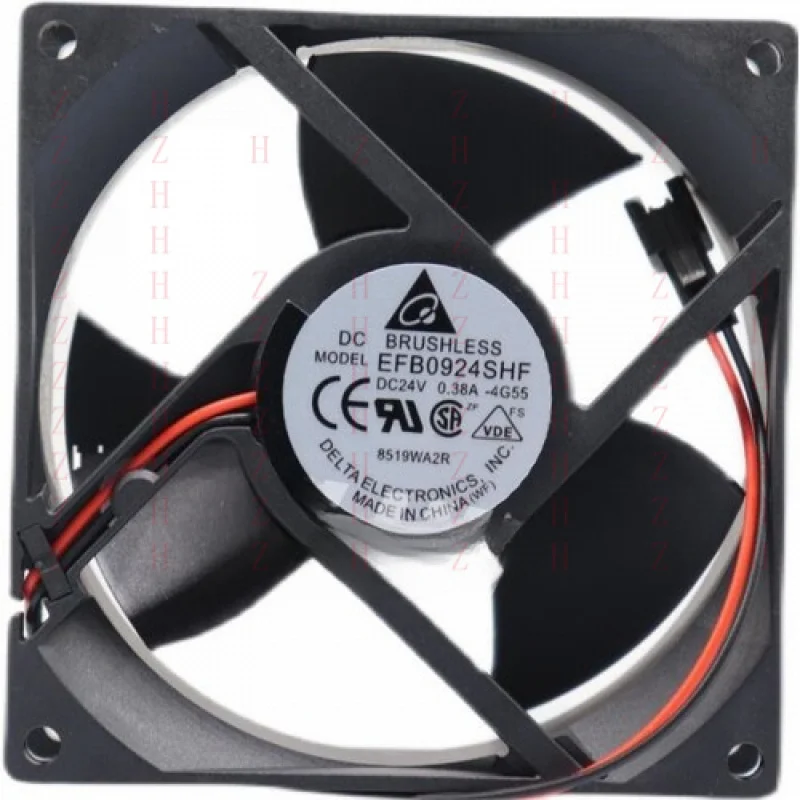 

XXZ для 1 шт. новый EFB0924SHF 2-проводной 9032 9 см 24 В 0,38 А инверторный охлаждающий вентилятор