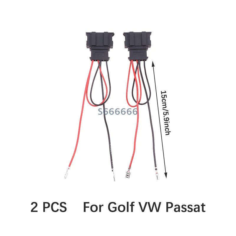 

2Pcs For Golf for Seat for Passat Car Speaker Wire Harness Adaptor Replace Vehicle Connection Plug Cable Connector