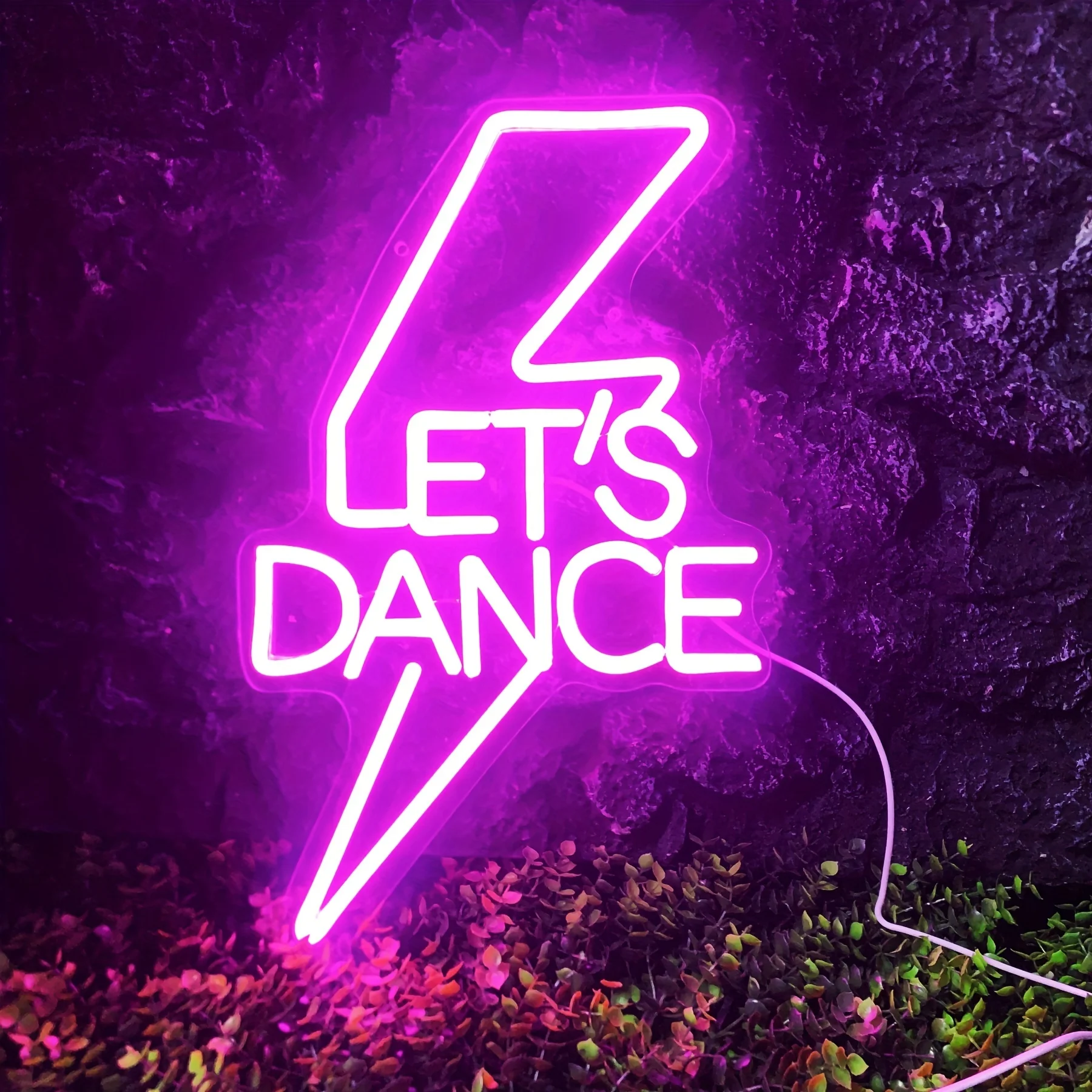 fomzze-レッツダンス-ネオンライト-ピンク-led-ネオンサイン-寝室-バー-結婚式-誕生日パーティー-ダンススタジオ-装飾-usb電源